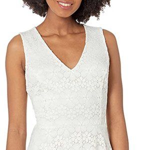 Tommy Hilfiger sleeveless white lace dress size 12